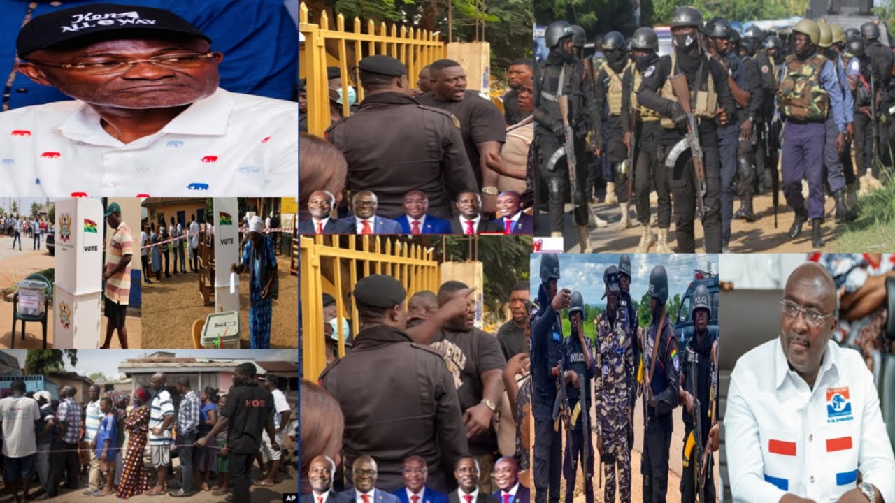 BREAK! Ken Agyapong Machoman st0rms this voting centre trying to.. as Police grabbed..Bawumia sh0cks