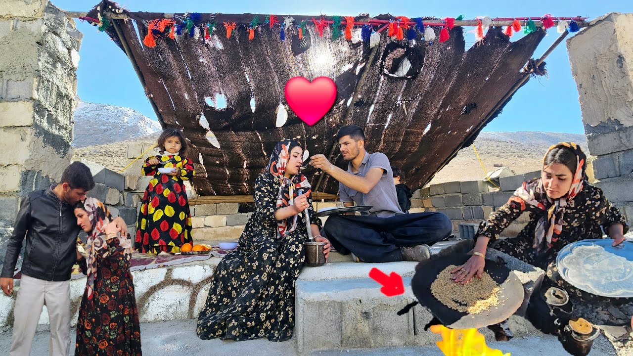 Ramin and Zulfa:A love story, from the foundations of the house to the unique taste of nomadic food.