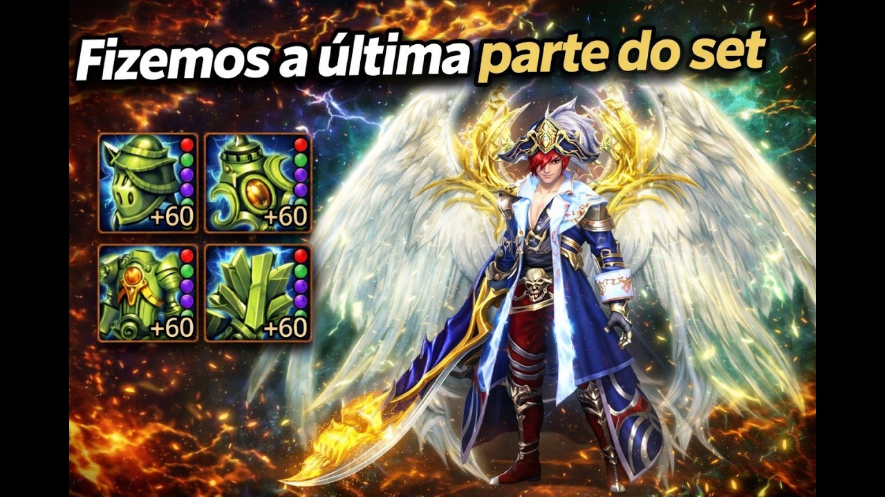 Fizemos a última parte do set e atualização de como está ficando o guerreiro 