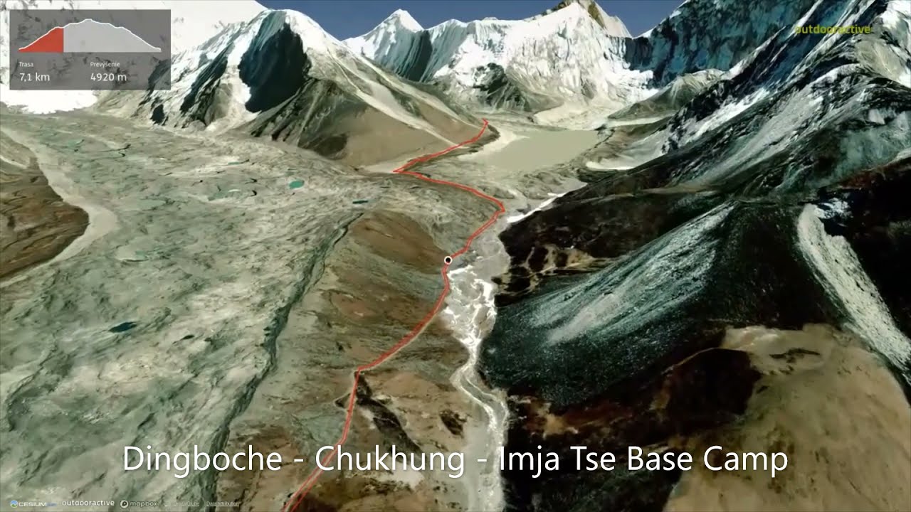 Dingboche - Chukhung - Imja Tse Base Camp ∆ hiking trails ∆ 3d-trail.com/nepal/