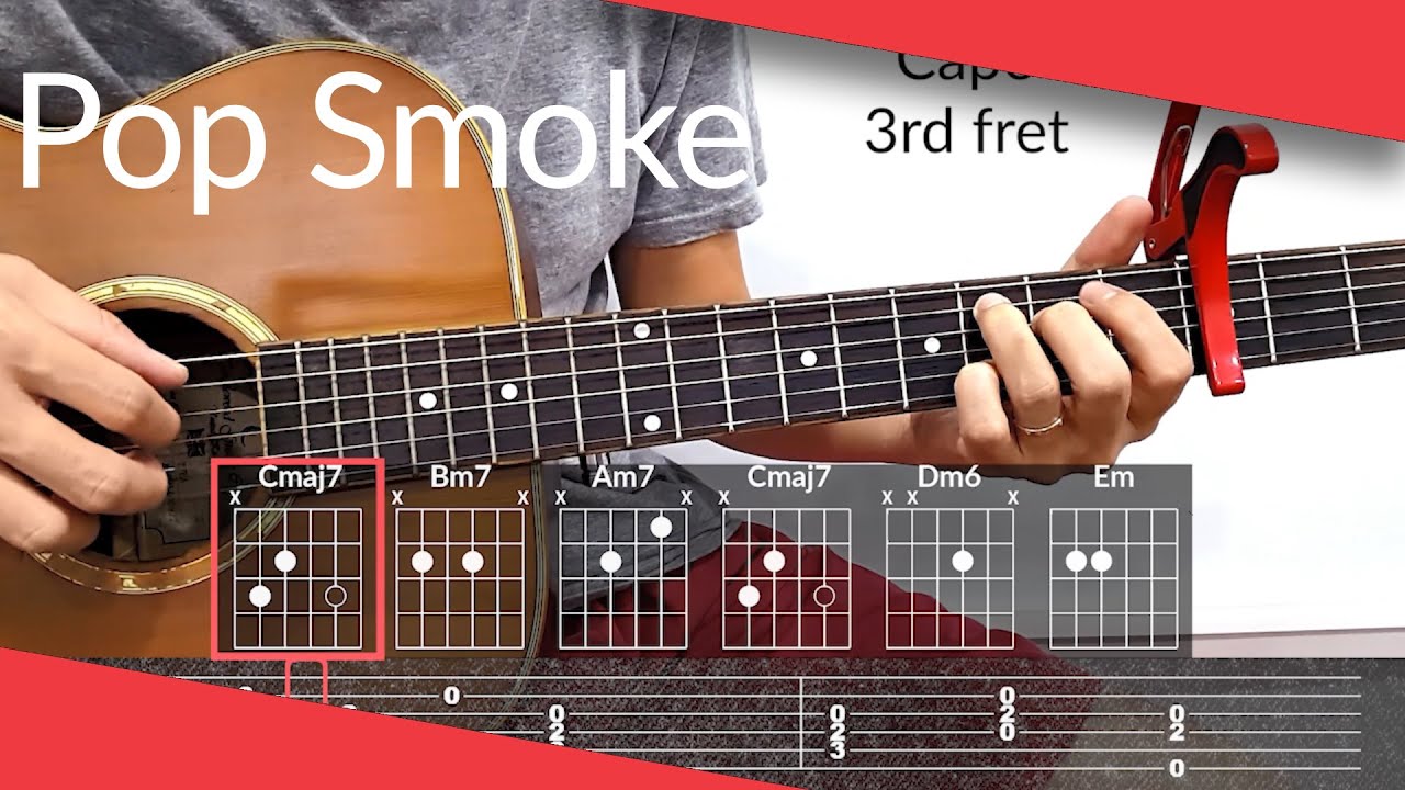 What You Know Bout Love (Pop Smoke) Guitar Tutorial | Tab, Chords