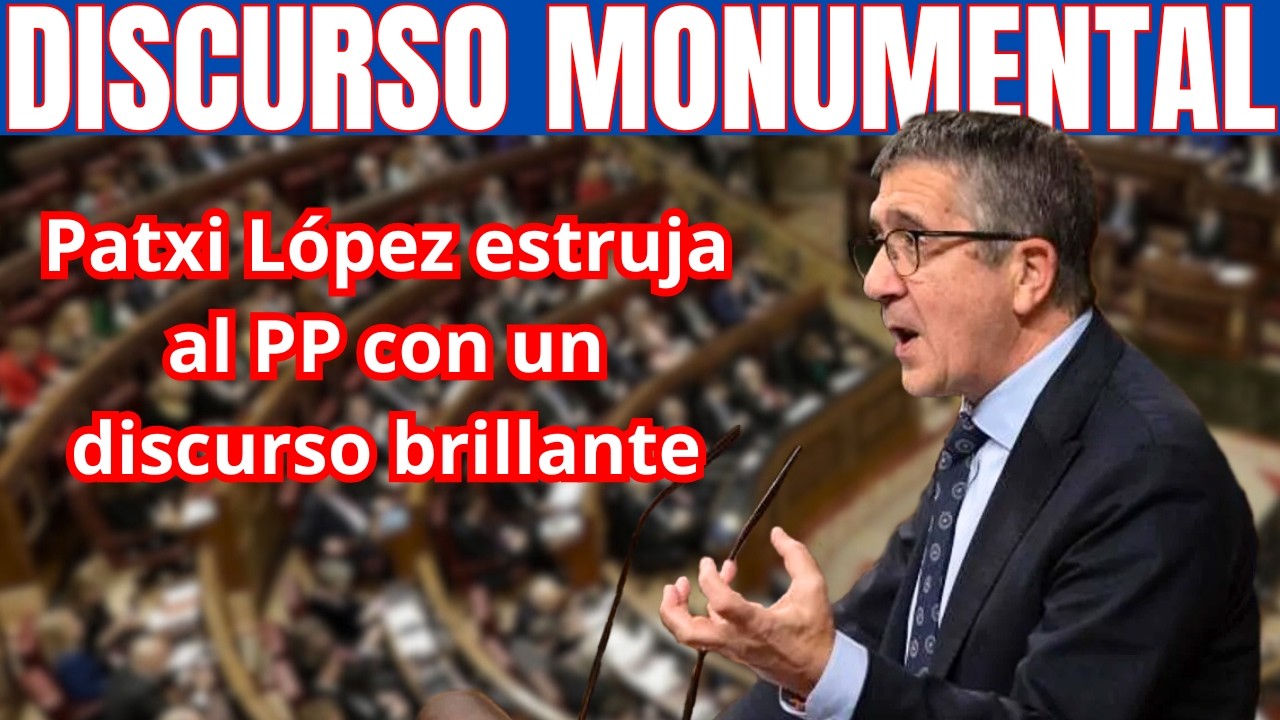 💥PATXI LÓPEZ se COME VIVO a FEIJÓO y RECUERDA la NEFASTA GESTIÓN de los GOBIERNOS del PP