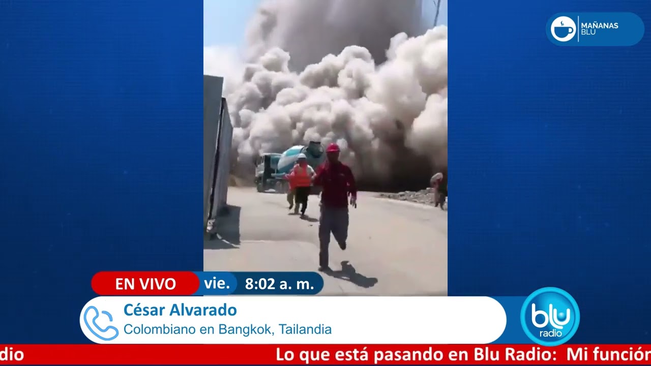 “Fue horrible”: el relato de colombiano en Tailandia por terremoto de 7,7