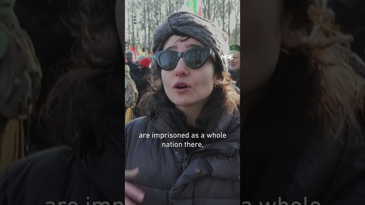 Thousands around the world protest in solidarity with anti-government protests in Iran
