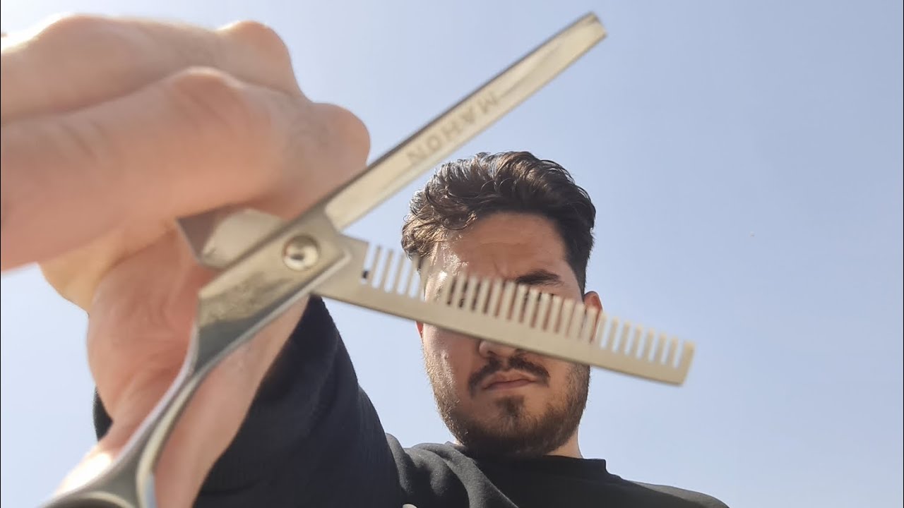 ASMR HAIRCUT BUT I AM FAKE BARBER 💈
