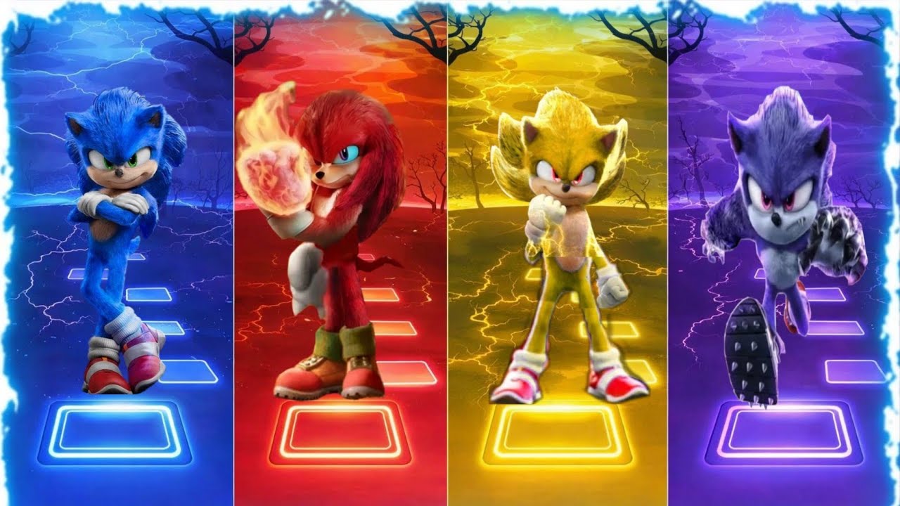 🛑⚡️🛑Sonic The Hedgehog🛑⚡️🛑 Knuckles Shadow Amy Rose I Tiles Hop EDM Rush! Coffin Dance Hopverse