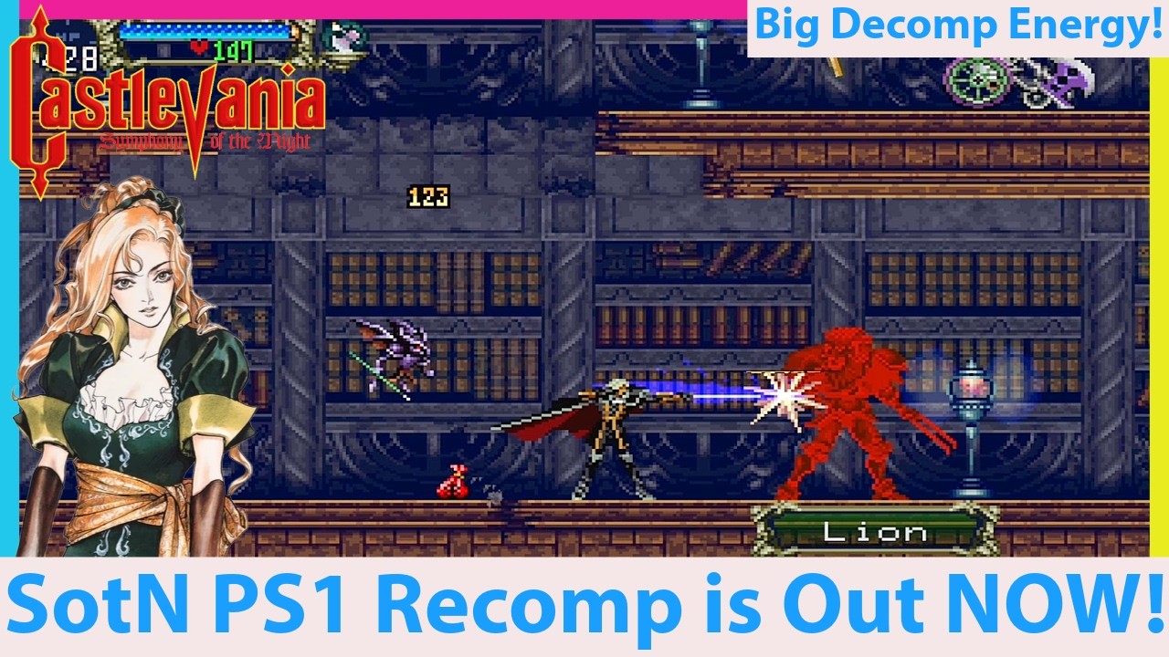Castlevania Symphony of the Night PS1 Recomp Out NOW! SotN PC Port!