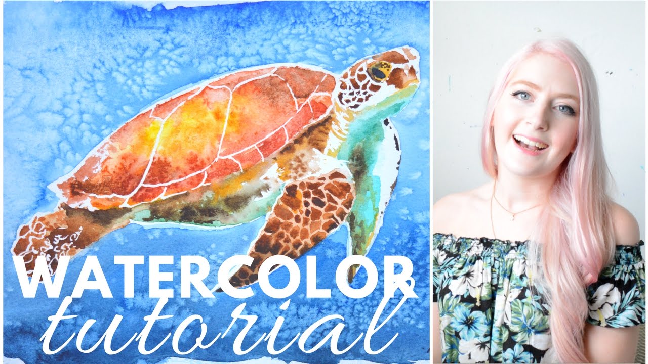 PAINTING TUTORIAL Watercolor Techniques | Katie Jobling Art