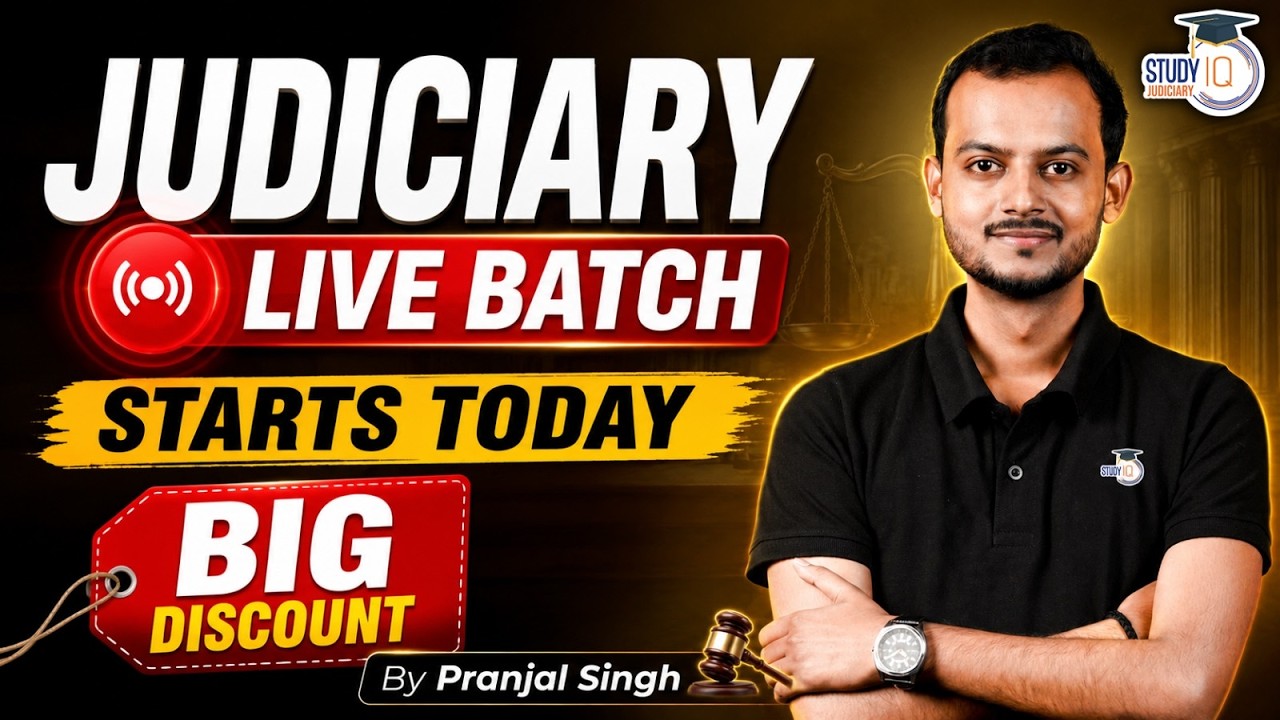 Judiciary Foundation Batch Starts Today | By Pranjal Singh