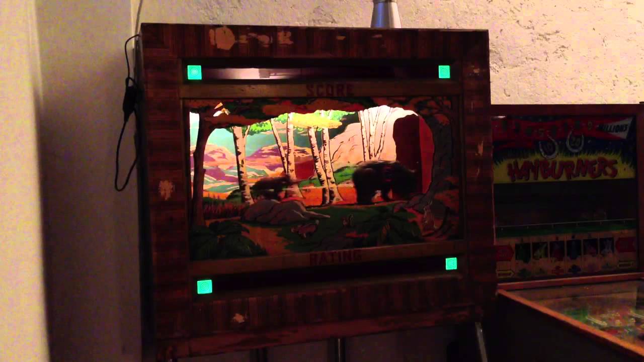 Seeburg SHOOT THE BEAR arcade game running
