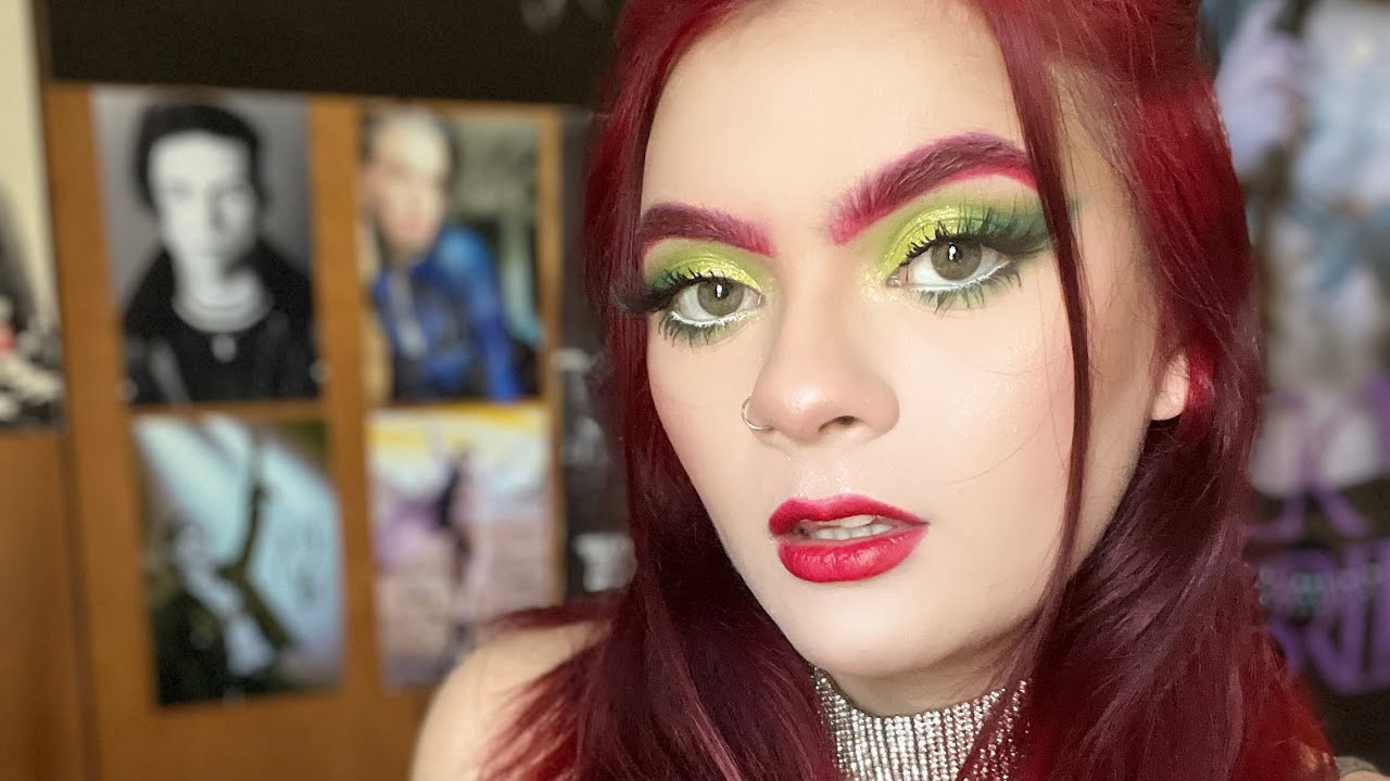 Poison Ivy Inspired Makeup Look ❤️💚