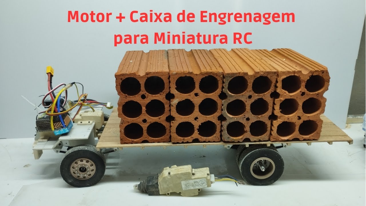Como fazer Motor e caixa de engrenagem para RC