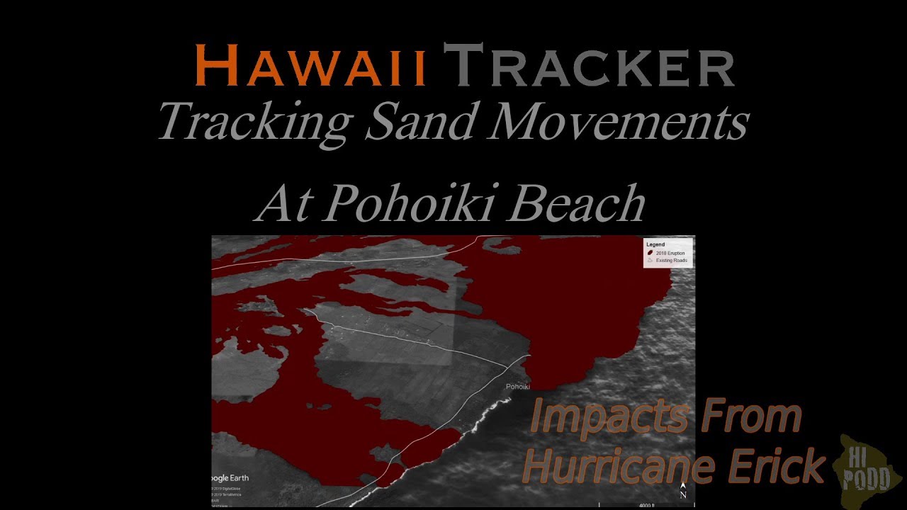 How Does a Hurricane Ocean Surge Change Pohoiki's New Black Sand Beach? (Aerial Survey Compilation)