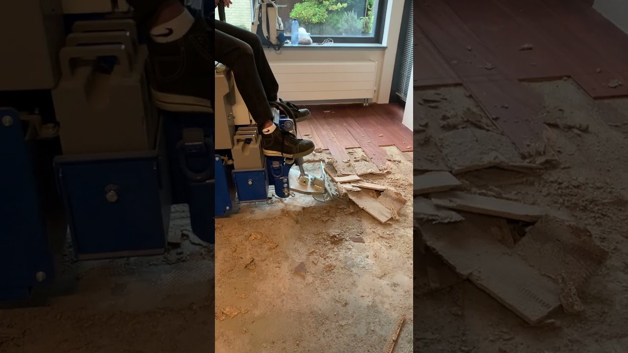 Parketvloer schade herstel verwijderen verlijmde parketvloer