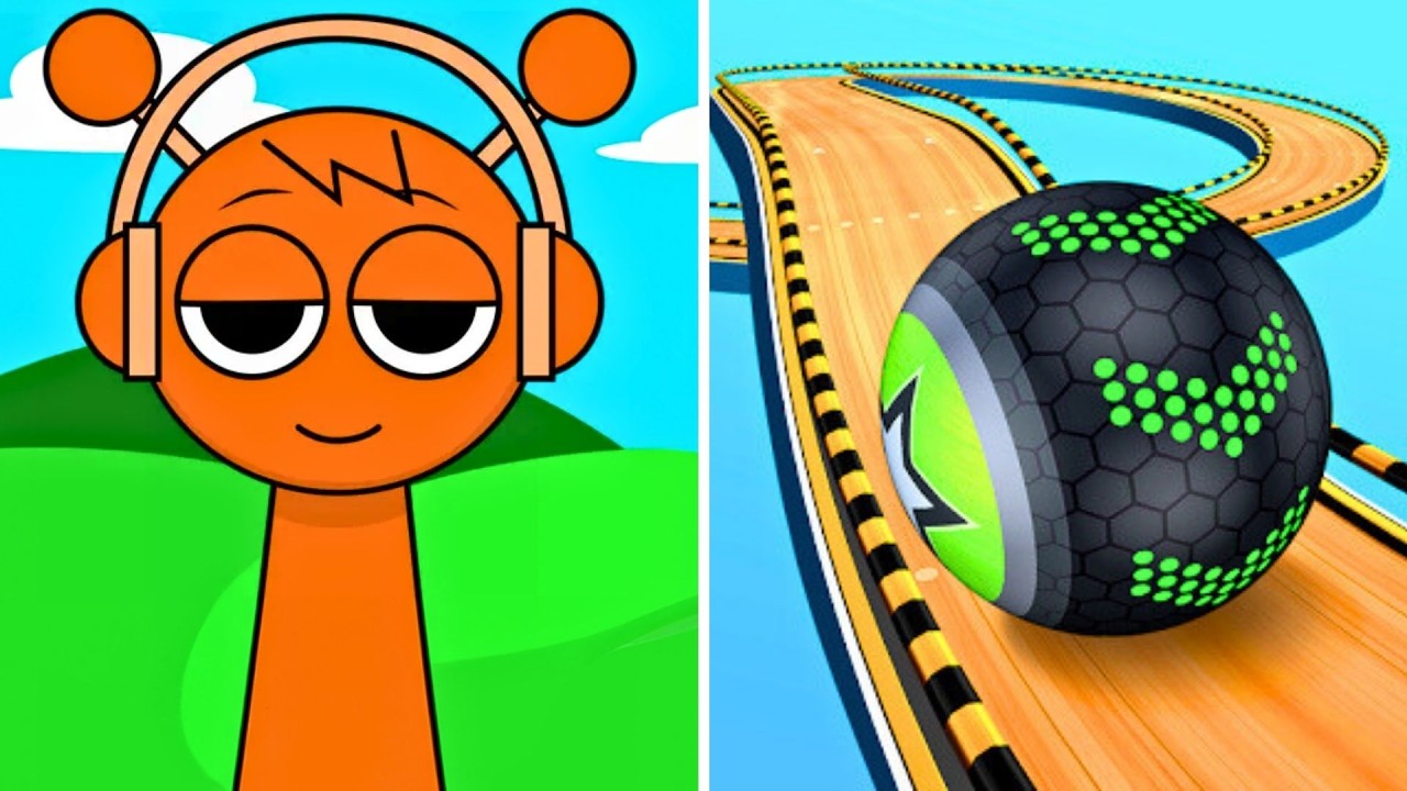 Going Balls VS Sprunki Incredibox — Satisfying ASMR Gameplay ALL Levels, Top Funny Tiktok Games