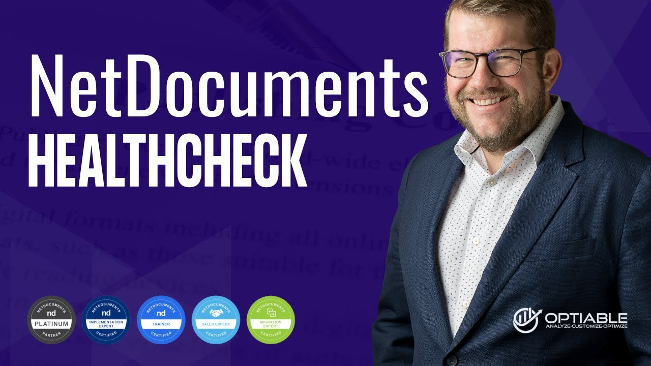 NetDocuments Health Check