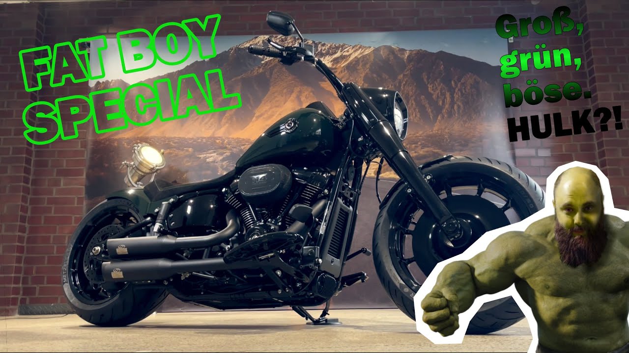 Groß, grün und böse - CUSTOM FAT BOY SPECIAL | Harley-Davidson Hamburg Nord | Umbau