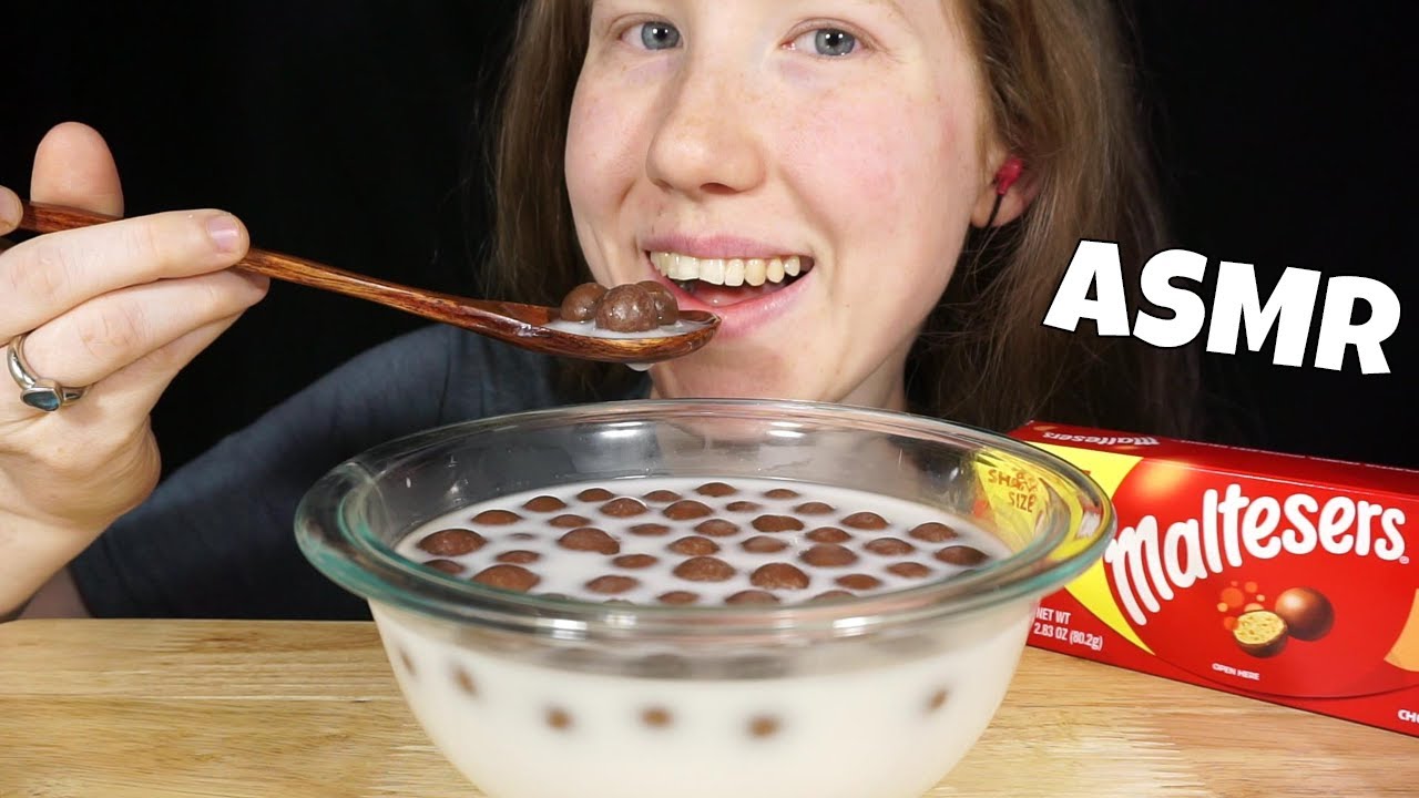 ASMR MALTESERS & WHOPPERS IN MILK MUKBANG (No Talking) EATING SOUNDS