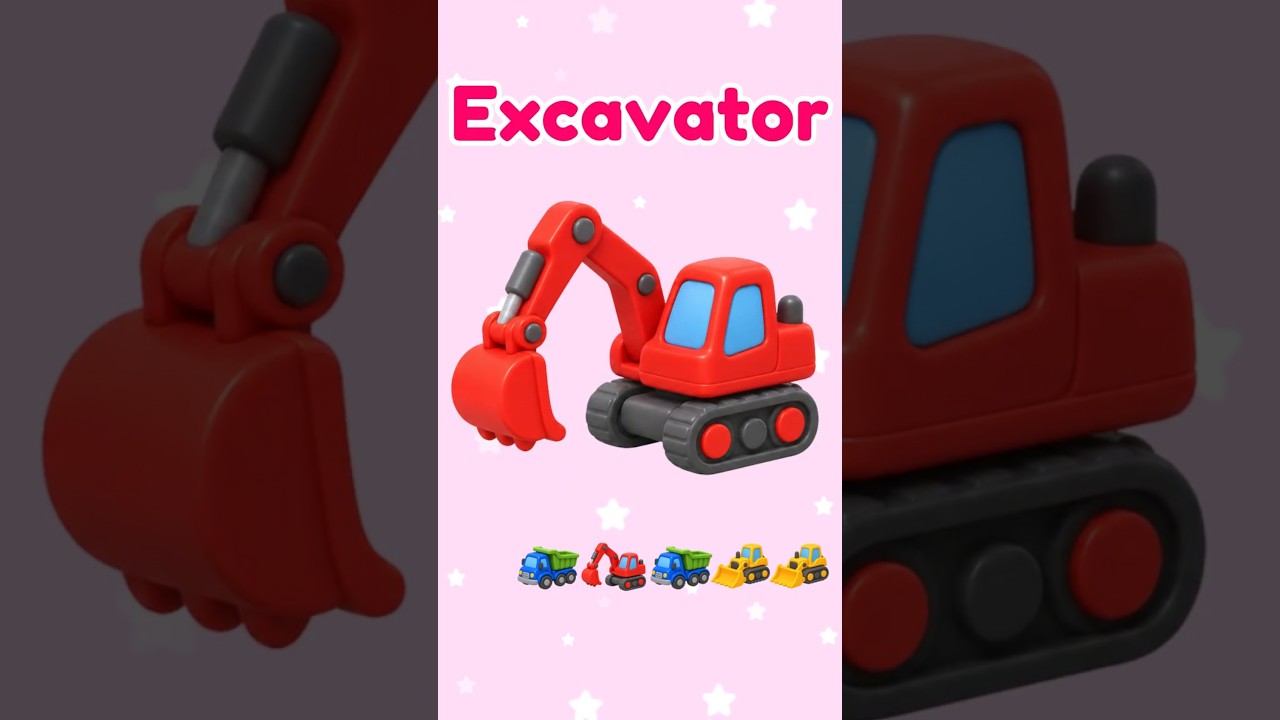 Sing Along with Construction Vehicles! 🚜 | Excavator, Dump Truck & Bulldozer