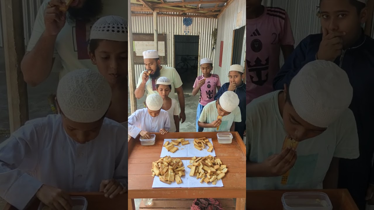 বিস্কিট খাওয়ার চ্যালেঞ্জ আপনার প্রিয় কে বাবা নাকি মা #comedyvideos #village_games #funnyvideos 