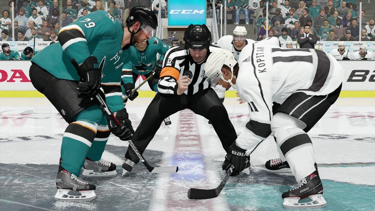 NHL 18 San Jose Sharks vs Los Angeles Kings Gameplay (Full Game)