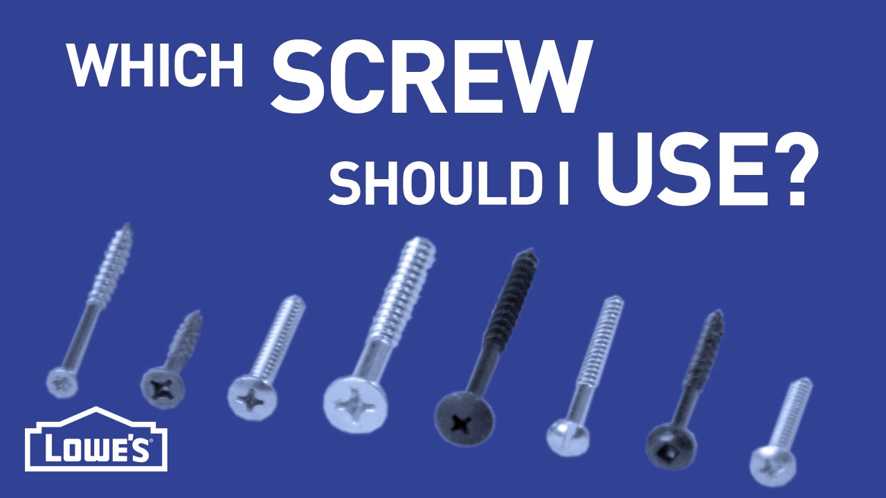 Which Screw Should I Use? | DIY Basics