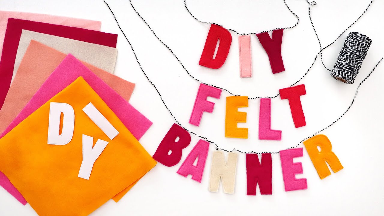 Make These Felt Letter Banners for Every Occasion | DIY Felt Projects