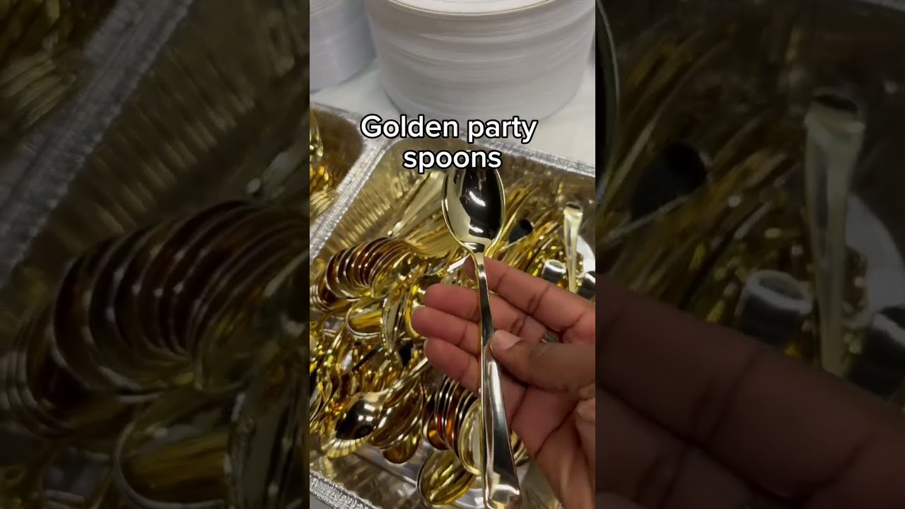 NOCCUR 400PCS Gold Silverware Disposable - Gold Plastic Silverware - Gold Plastic Cutlery #ad