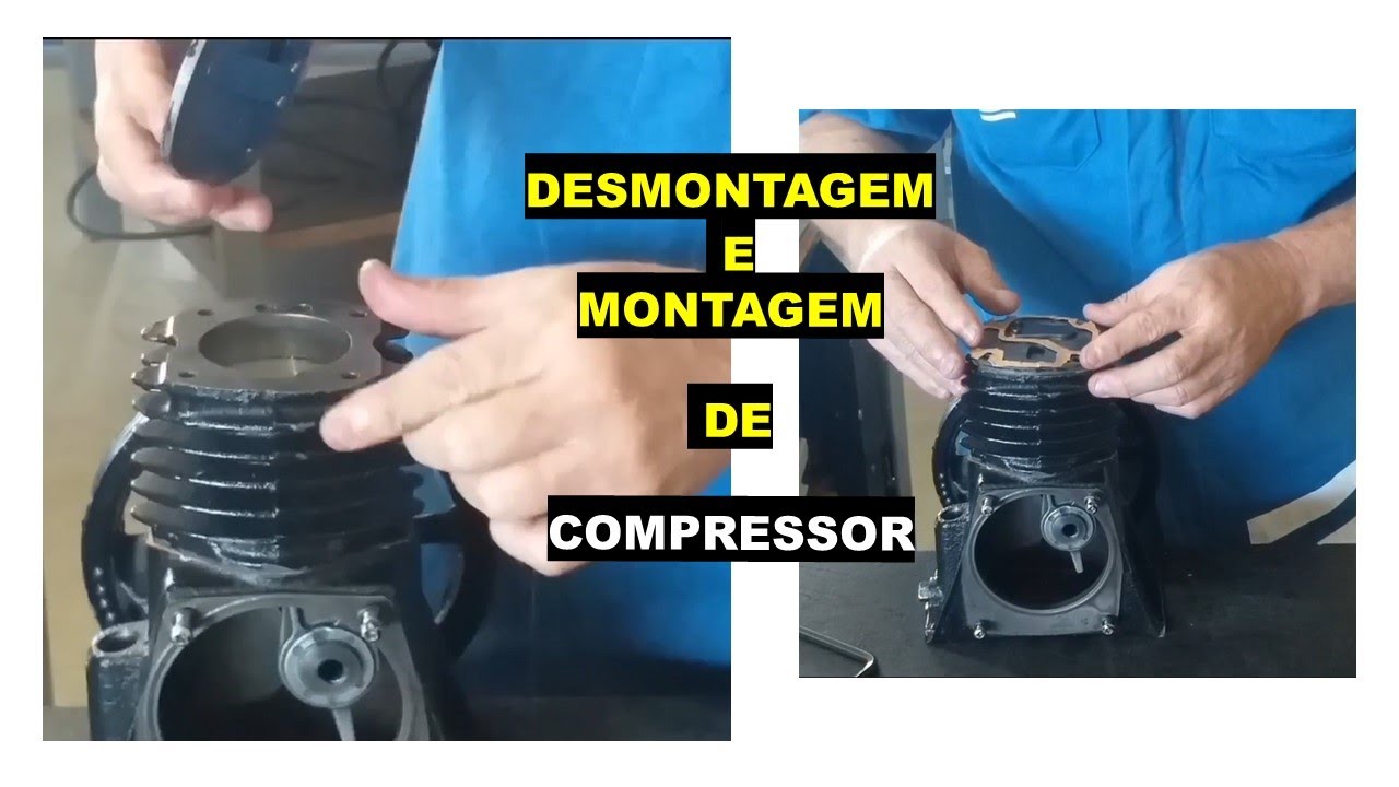 Desmontagem e montagem de compressor