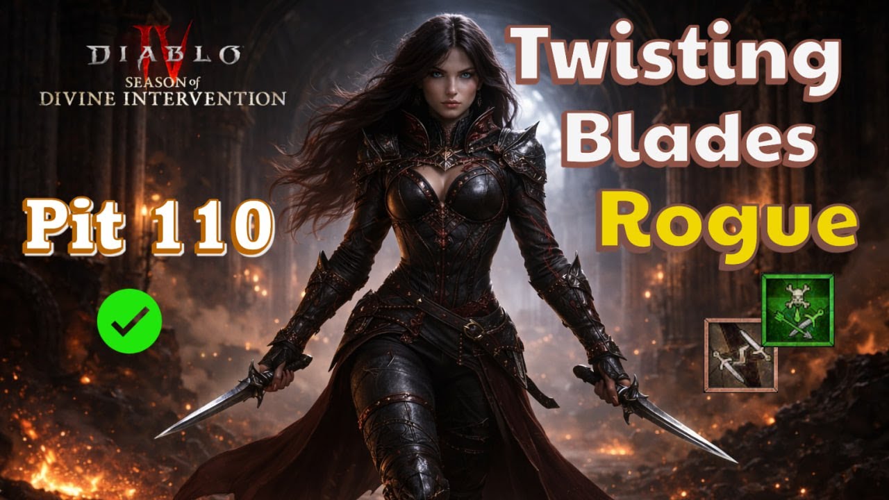 Poison Twisting Blades Rogue - Pit 110 - Diablo 4 Season 11