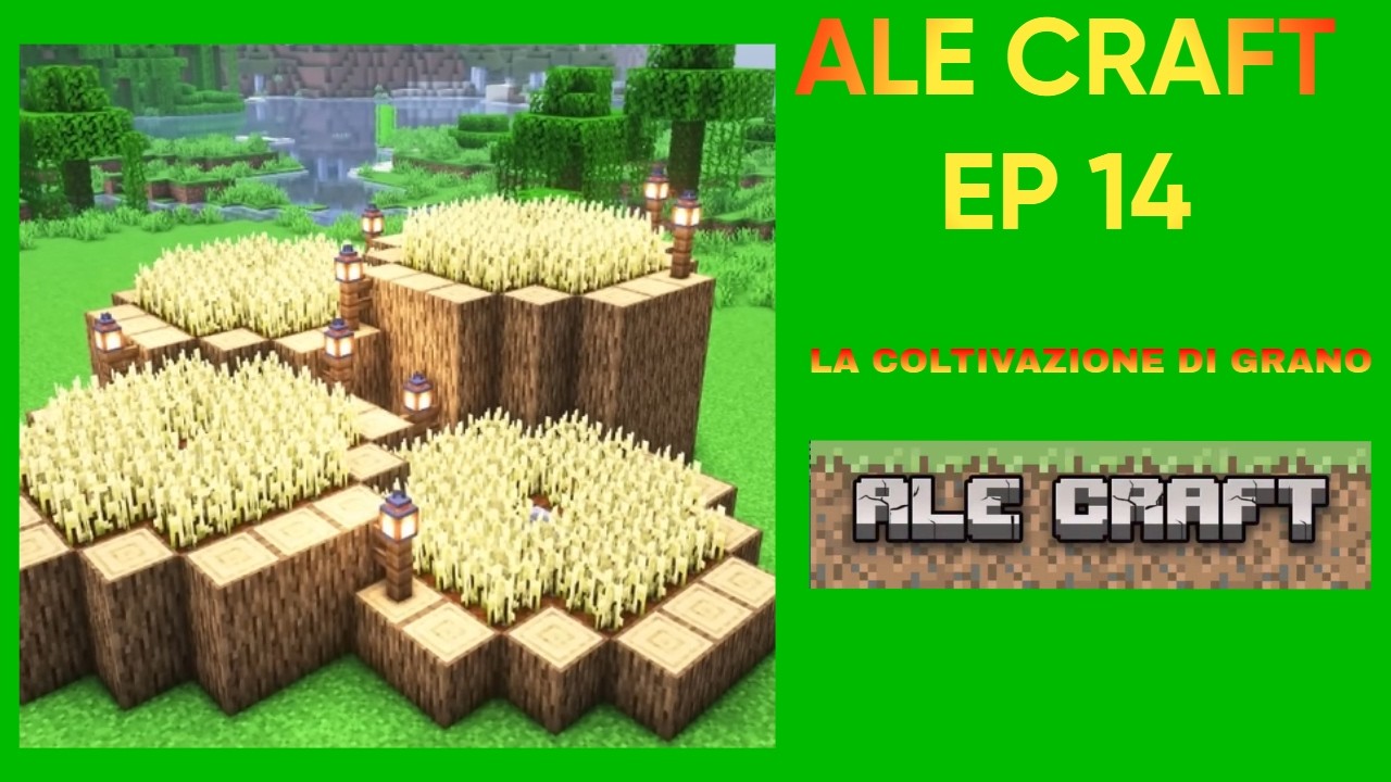 HO COSTRUITO UNA COLTIVAZIONE DI GRANO NEL MIO MONDO DI MINECRAFT ALE CRAFT EP 14