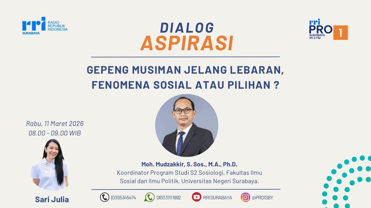 📌 Dialog Aspirasi || Gepeng Musiman Jelang Lebaran, Fenomena Sosial atau Pilihan?