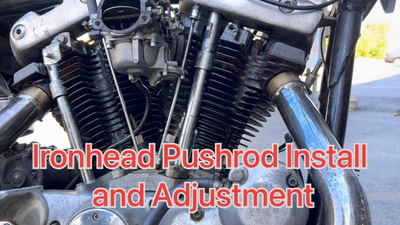 Harley Ironhead Pushrod Install and Valve Adjustment Sportster 1000cc