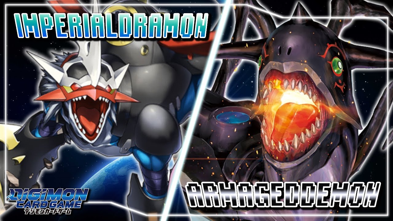 Карточная игра Digimon: Imperialdramon (синий) VS Armageddemon (чёрный) [EX-01]