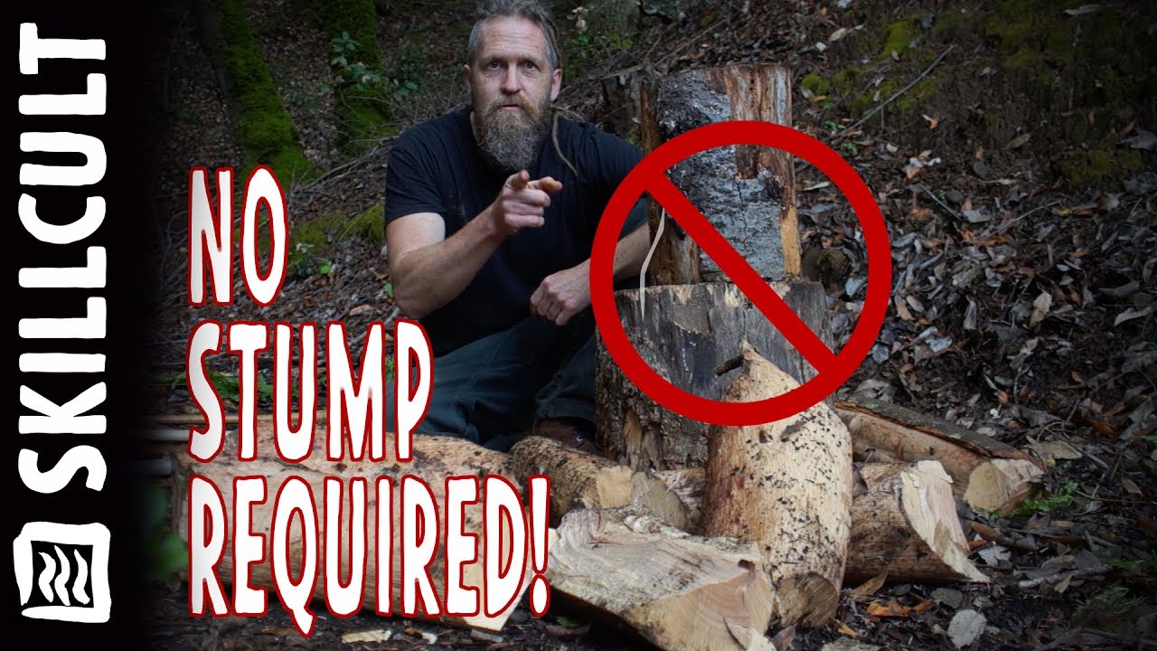 AXE Propaganda, Ground Level Splitting, No Stumps,  Axe Chopped FireWood
