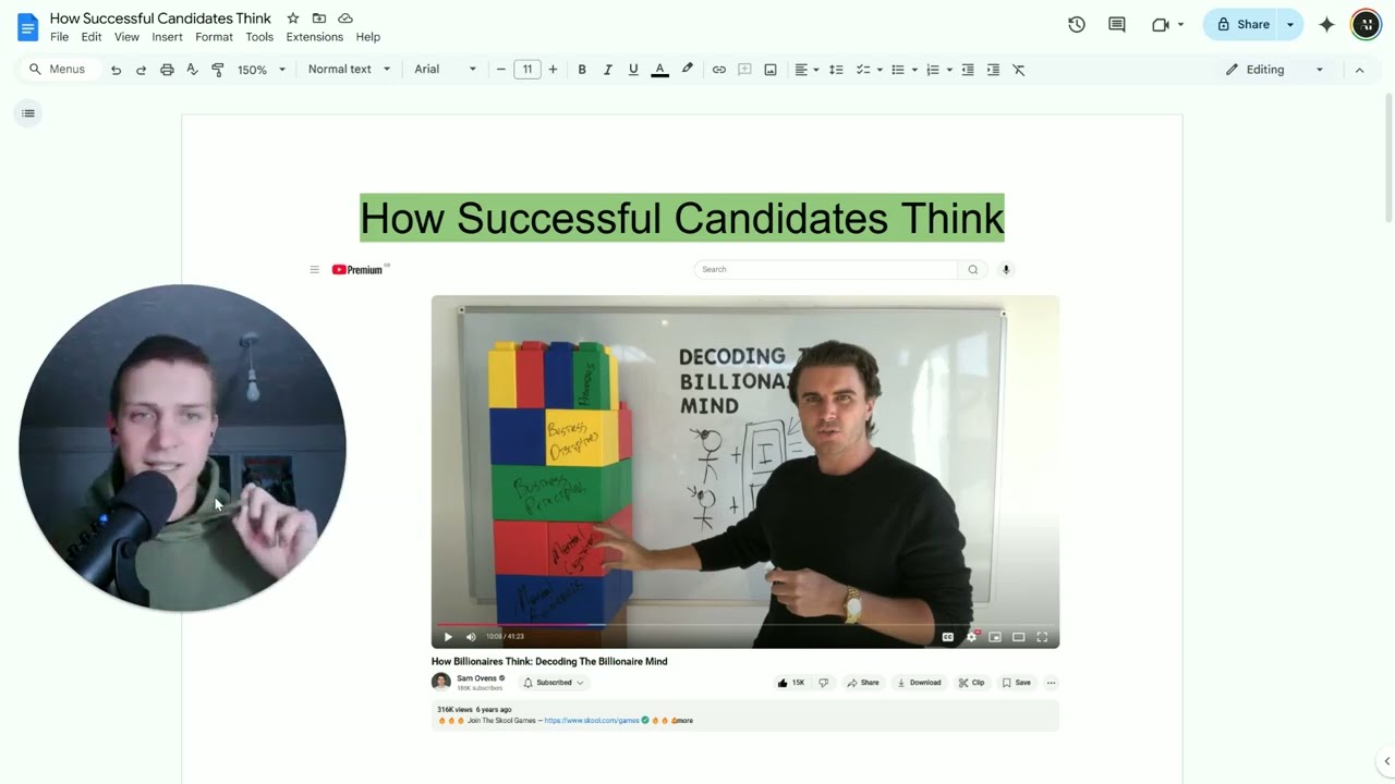 How Successful Candidates Think