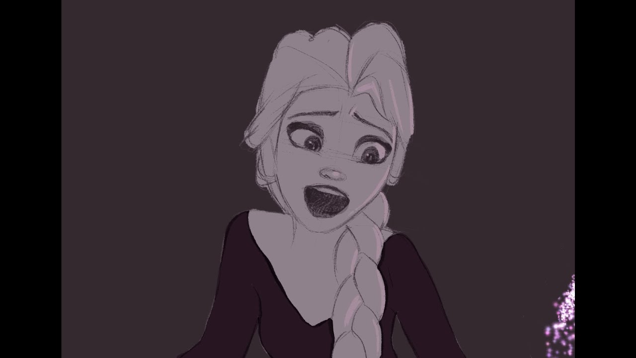 Frozen 2 stop motion drawing (into the unknown)