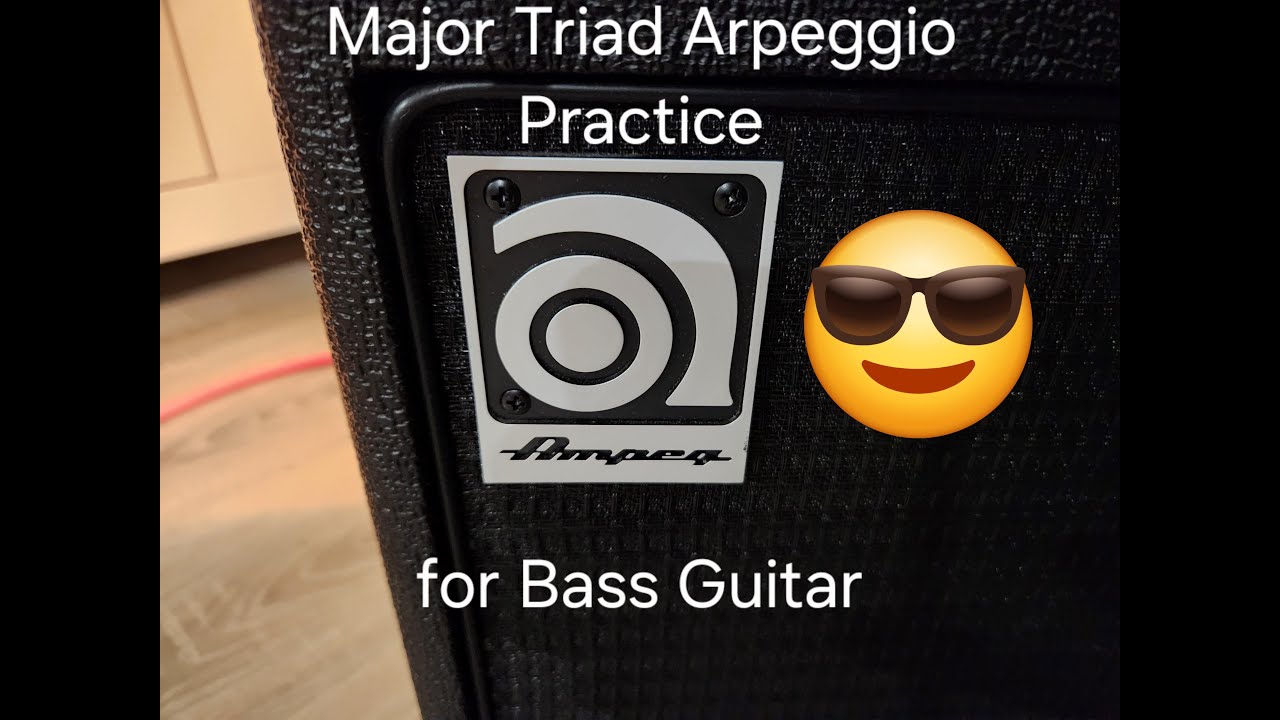 Major Triad Arpeggio Practice on Bass(Cycle of 4ths)