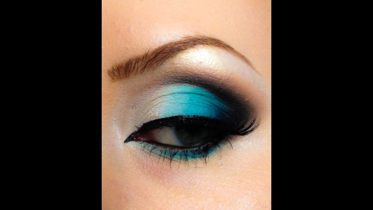 Turquoise makeup look tutorial
