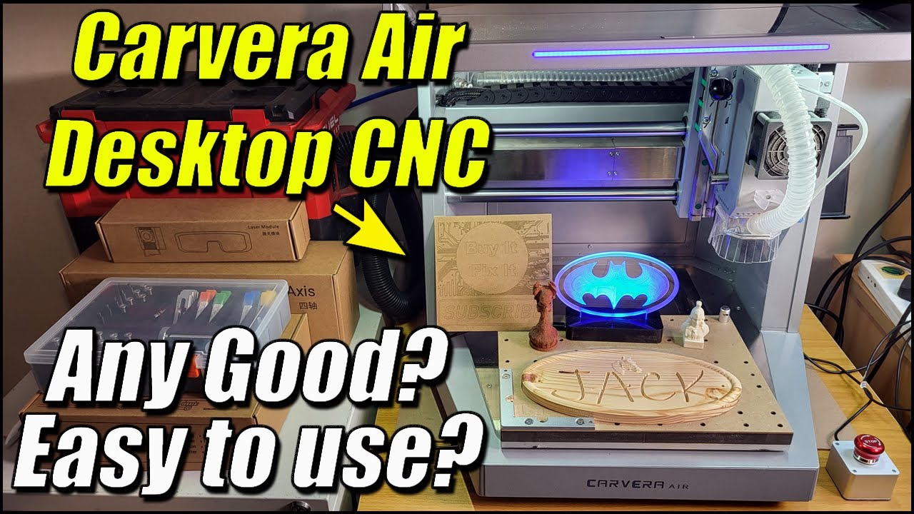 Makera Carvera Air Desktop CNC Review - Any Good? Easy Use?