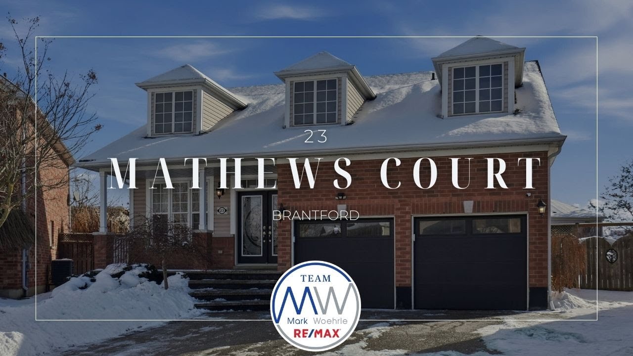 📍23 MATHEWS Court, Brantford | $799,900 |🛌3 + 1 bed 🛁4 Bath|