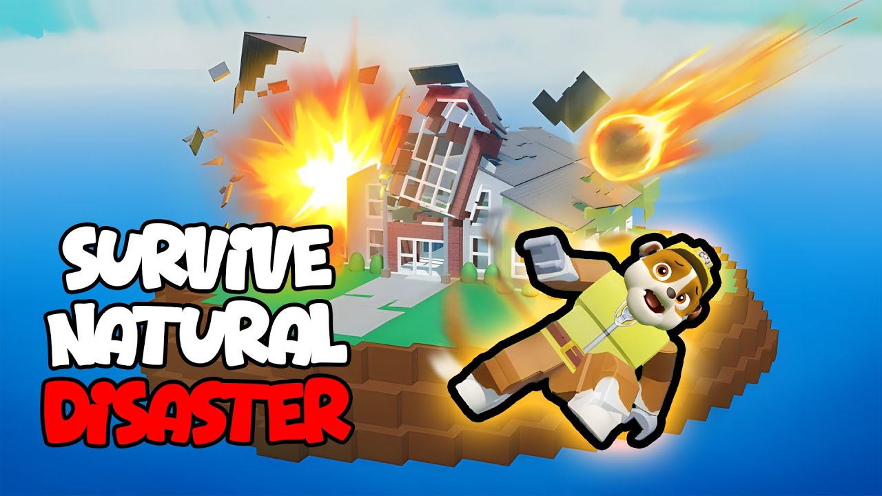 The Chaos of Natural Disaster Survival | Funny Moments (MEMES) | Rubble in Roblox #obby #roblox