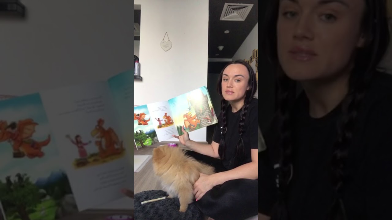 Zog Story time with Nala and Zeus the Pomeranians