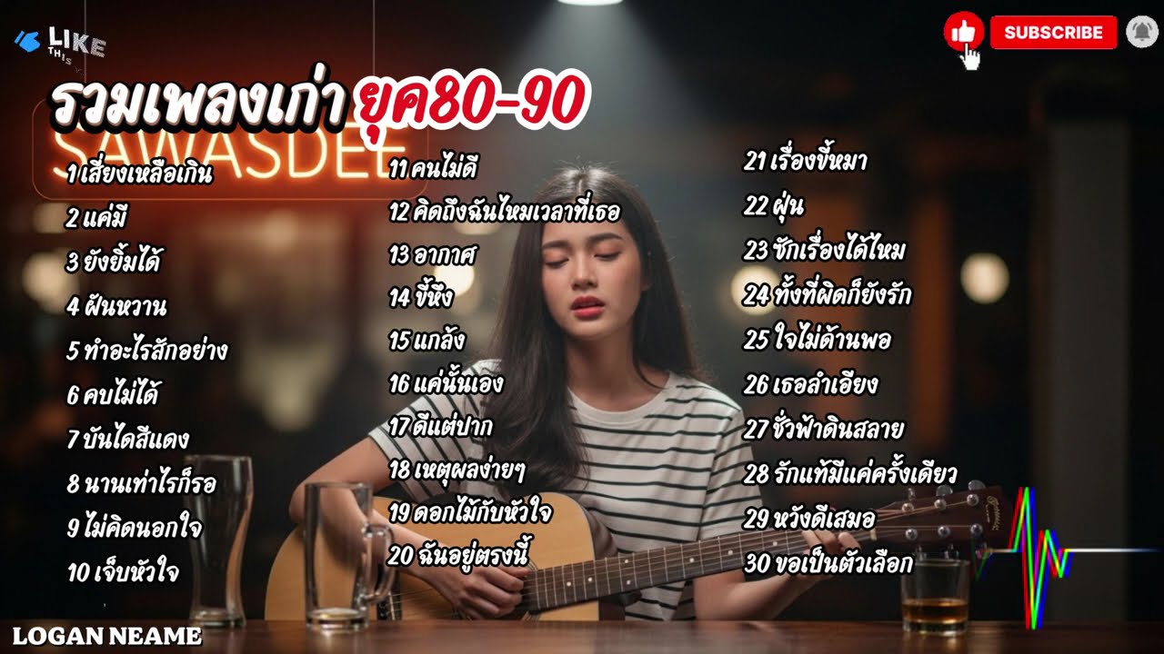 รวมเพลงเก่าๆ ยุค 80-90  Cover By Logan neam 2026