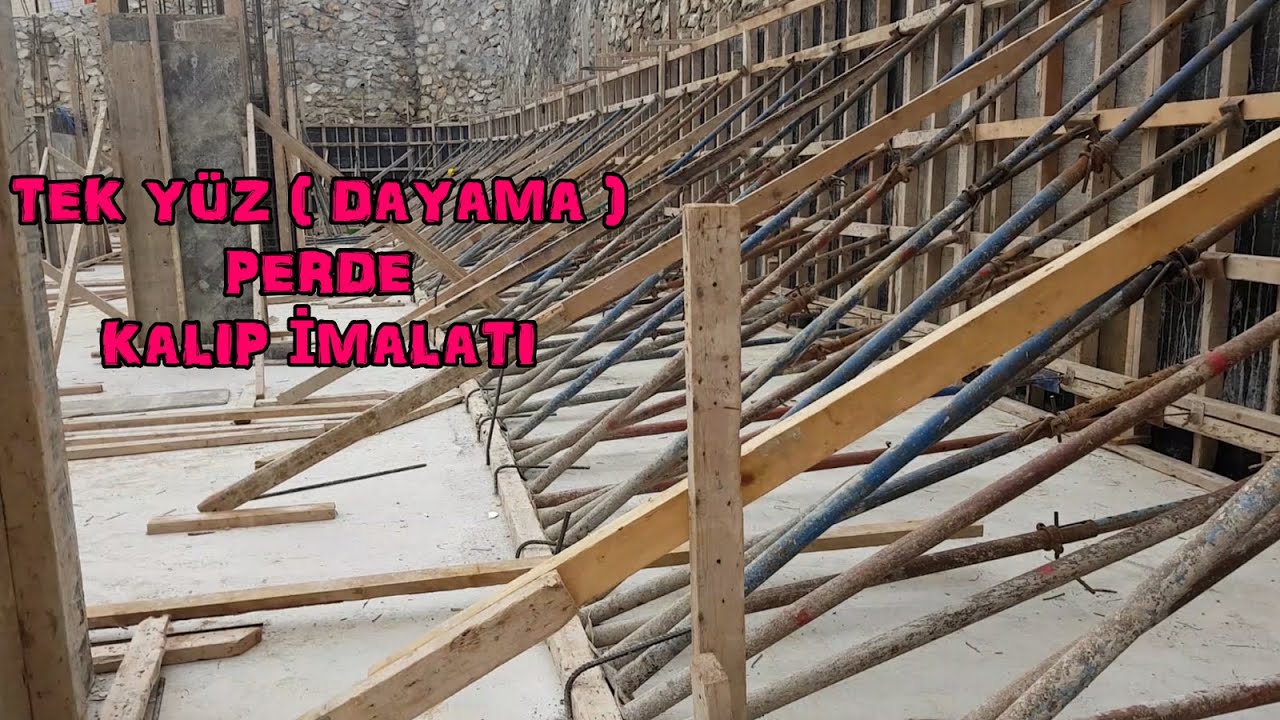 TEK YÜZLÜ #PERDE #KALIBI NASIL YAPILIR ? / #ENDÜSTRİYEL #KALIPLA DEĞİL , #KERESTE VE #PLYWOOD İLE !
