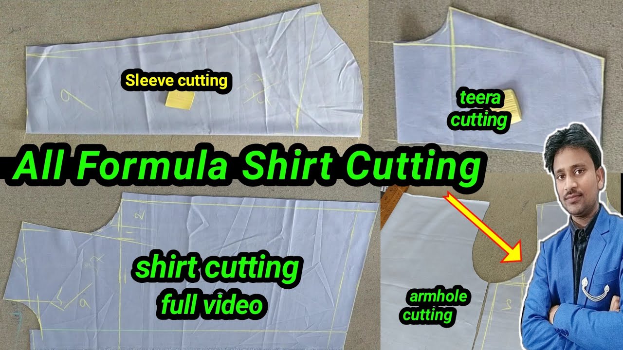 shirt cutting 🪡 शर्ट कटिंग / how to cut all formula information shirt