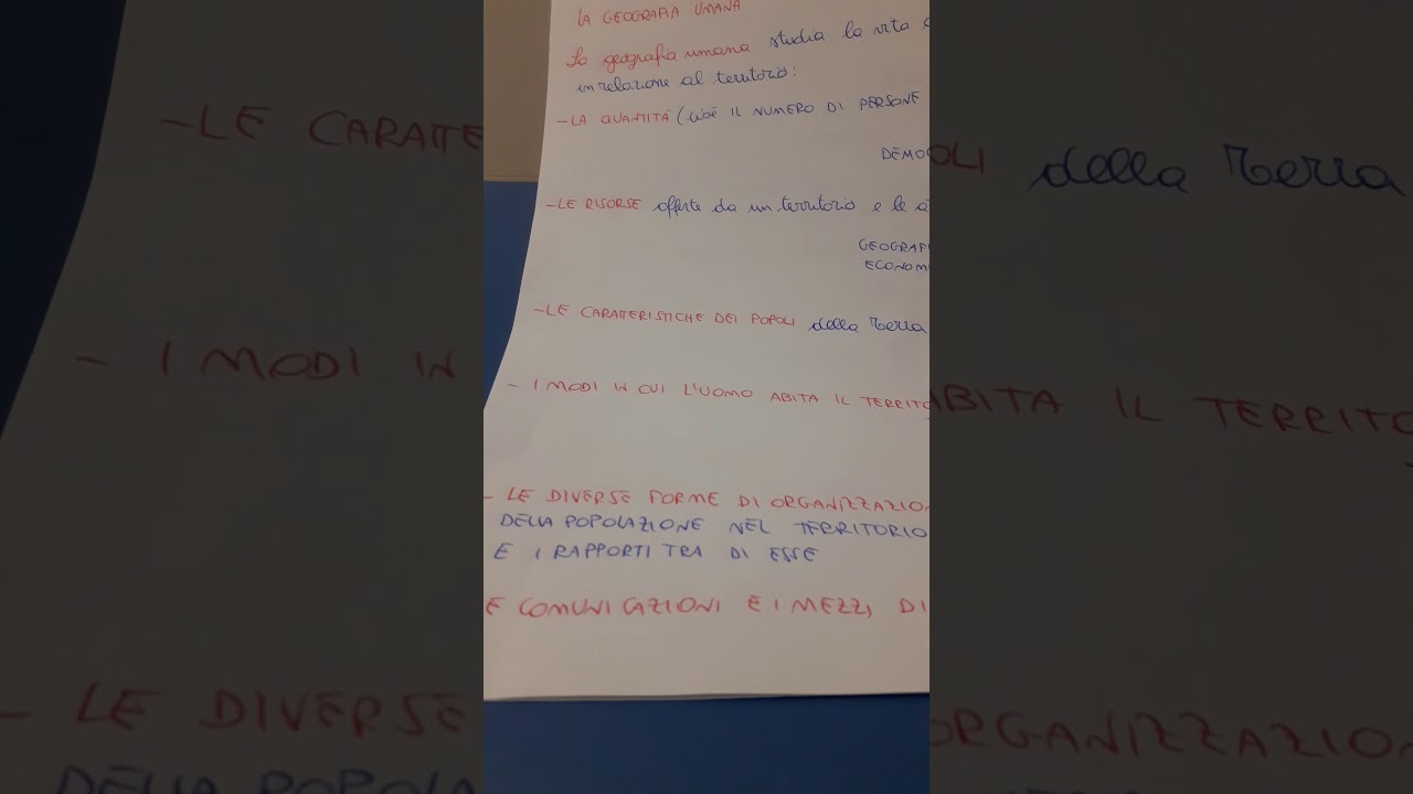 Geografia fisica e umana