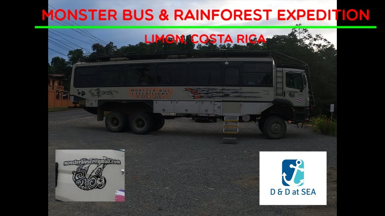 MONSTER BUS & RAINFOREST EXPEDITION - Royal Caribbean Ship Excursion Limon, Costa Rica