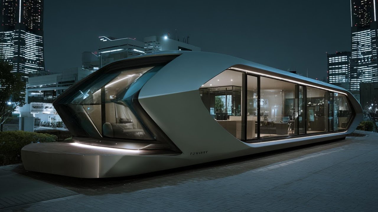 Design of the gap between a car and a modern house