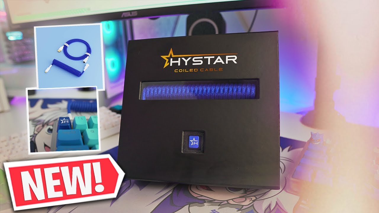 Hystar Coiled Keyboard Cable Review!